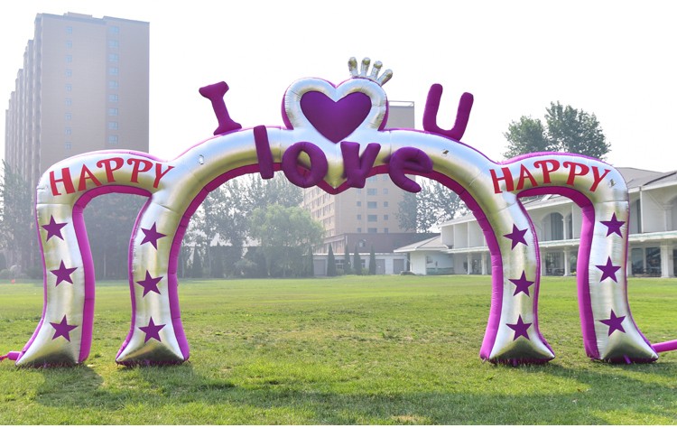 桂林紫色浪漫婚庆拱门